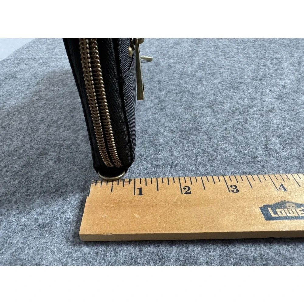 Travelon Wallet Black Travel Nylon Zip RFID Blocking‎